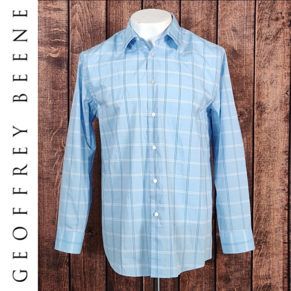 NWOT Slim Fit Stretch Flex Collar Mens Light Blue Dress Shirt